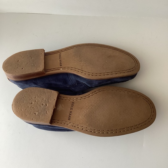 Cole Haan Mens Loafer Shoe Blue Suede Leather 7